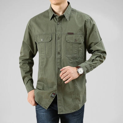Military Cotton Casual Shirt