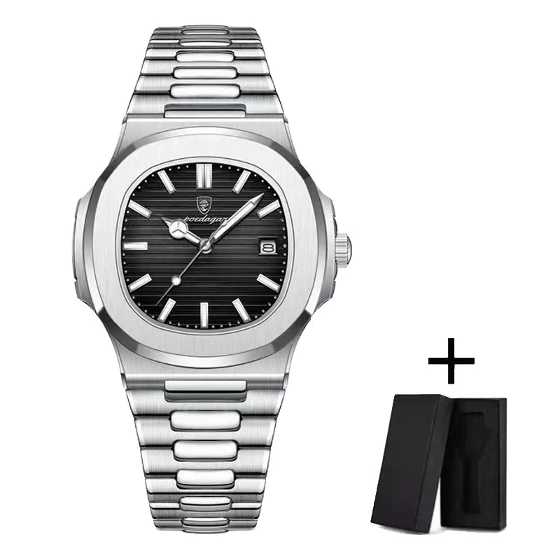 POEDAGAR Luxe Watch — Waterproof 41MM