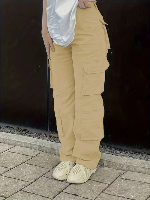 Women's High-Waist Y2K Cargo Pants