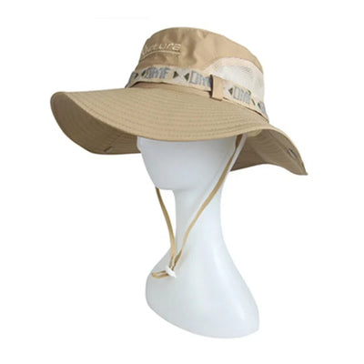 Chapéu de aba larga para homens, proteção UV, chapéu de pescador, boné protetor solar de praia, Panamá, safári, caça, caminhadas, ao ar livre, verão