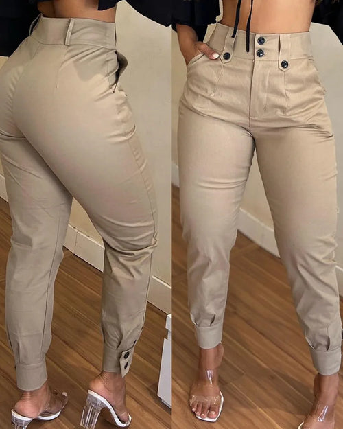 Women's Elegant Khaki Pants - Spring/Summer