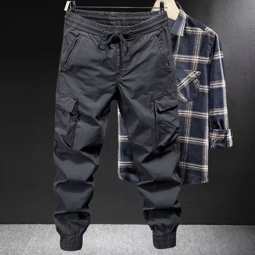 Men's Casual Cargo Pants with Relaxed Fit