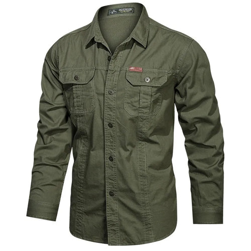 Military Cotton Casual Shirt