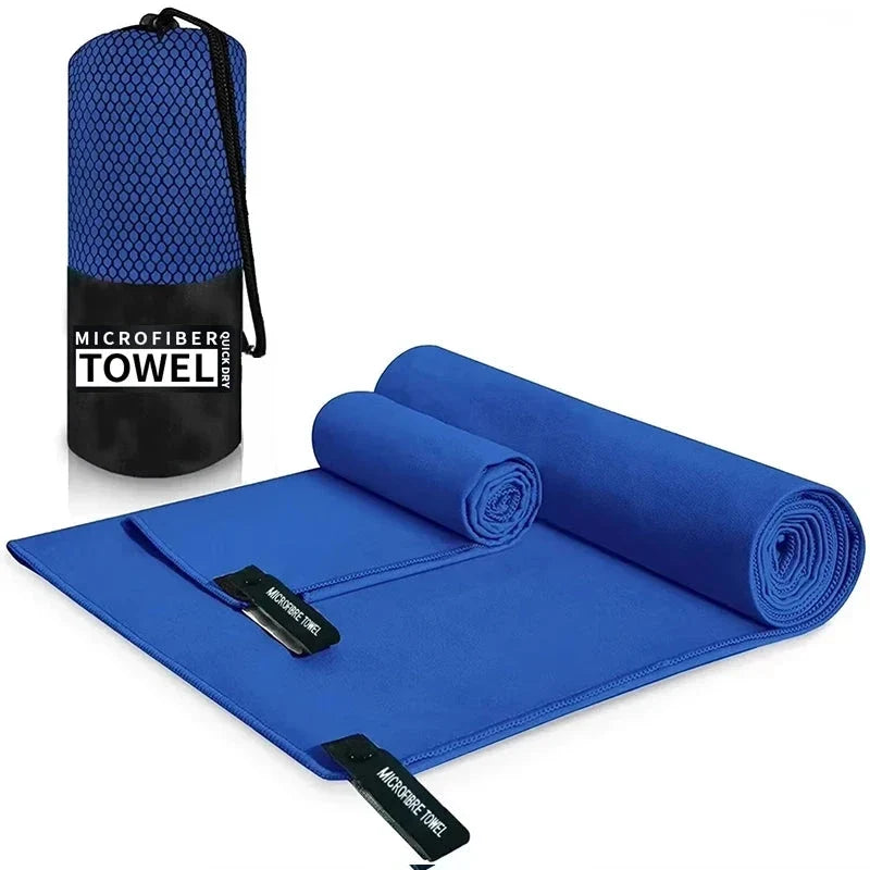 Toalha esportiva de secagem rápida 40x80cm azul cinza verde laranja natação ginásio fitness acampamento correndo praia toalhas de pano