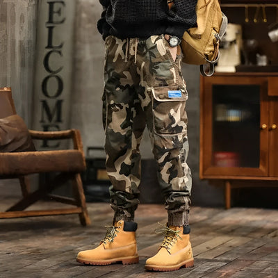 Calça Cargo Casual Retro
