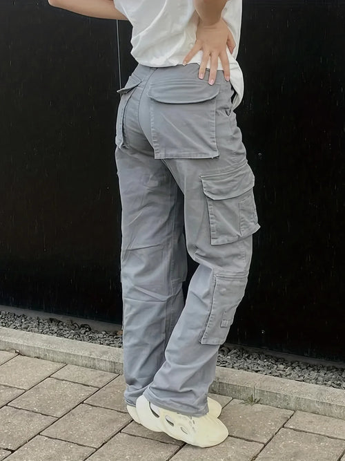 Women's High-Waist Y2K Cargo Pants