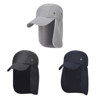 Chapéu de proteção solar ao ar livre para homens e mulheres, caminhadas, viagem, pesca, boné solar com UPF 50 + proteção solar e aba do pescoço
