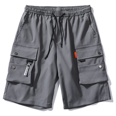 Shorts de trabalho masculinos para esportes e lazer, calções curtos com ajuste solto e cortado, verão 2020