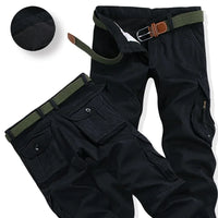 Men's Cargo Pants with Fleece Lining