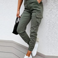 Women's High-Waist Y2K-Style Pants with Pockets