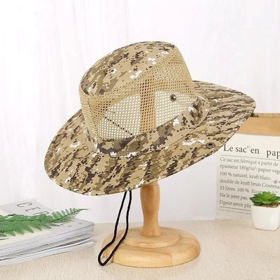 Chapéu de balde respirável para homens, boné de pescador dobrável, sol ao ar livre, bonés de pesca, trekking, praia, vários estilos, verão