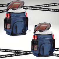 Kit: 2 Thermal Bag Max 33L Waterproof Cooler Backpacks
