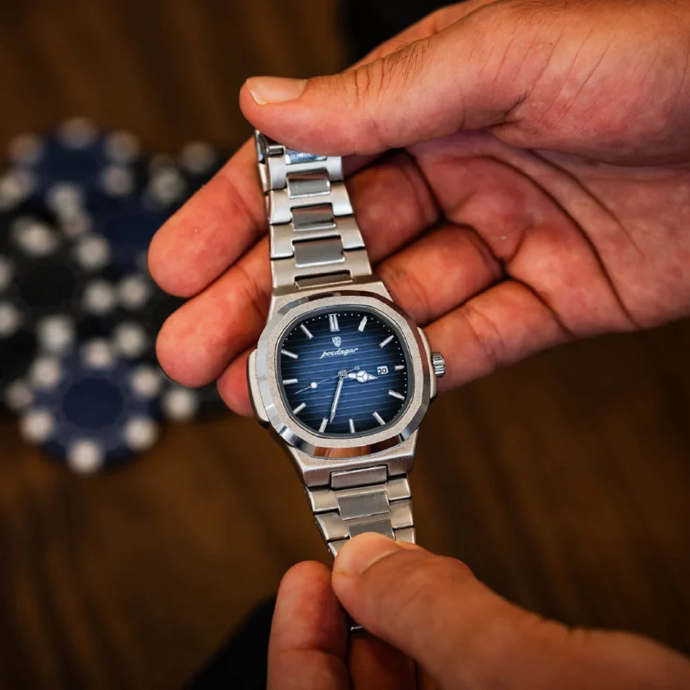 POEDAGAR Luxe Watch — Waterproof 41MM