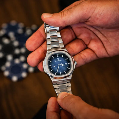 POEDAGAR Luxe Watch — Waterproof 41MM