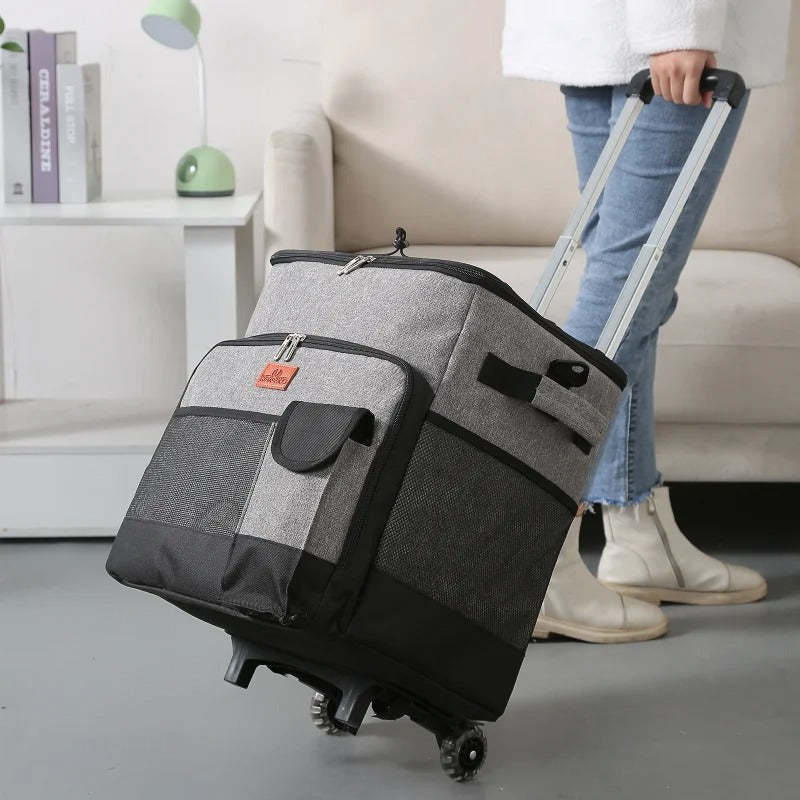 Mochila Térmica com Rodinha à Prova de Vazamento