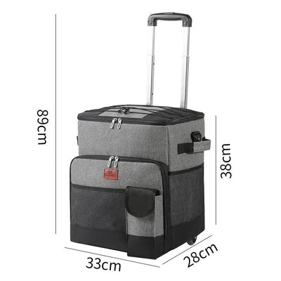 Mochila Térmica com Rodinha à Prova de Vazamento