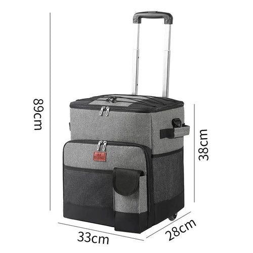 Mochila Térmica com Rodinha à Prova de Vazamento