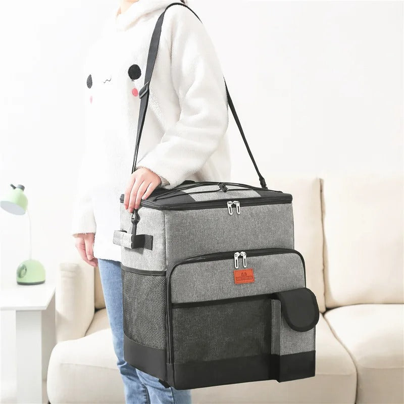 Mochila Térmica com Rodinha à Prova de Vazamento