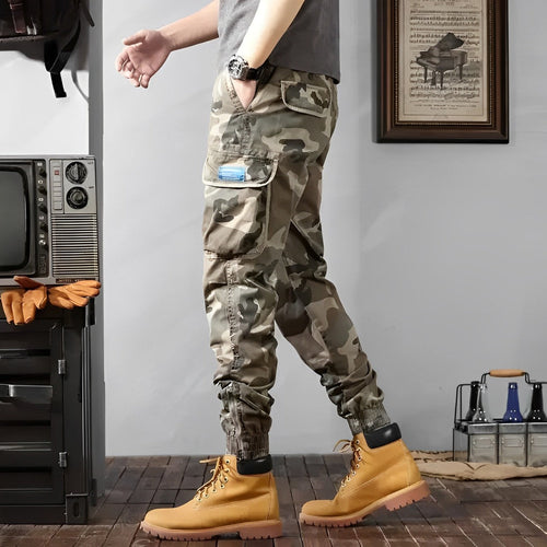 Calça Cargo Casual Retro
